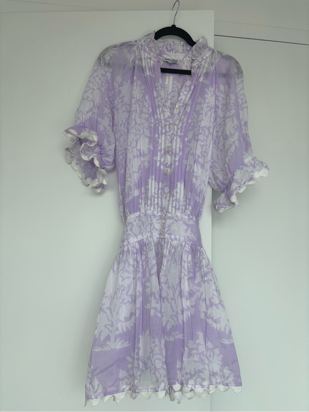 Juliet Dunn London - Lavender and White Floral dress